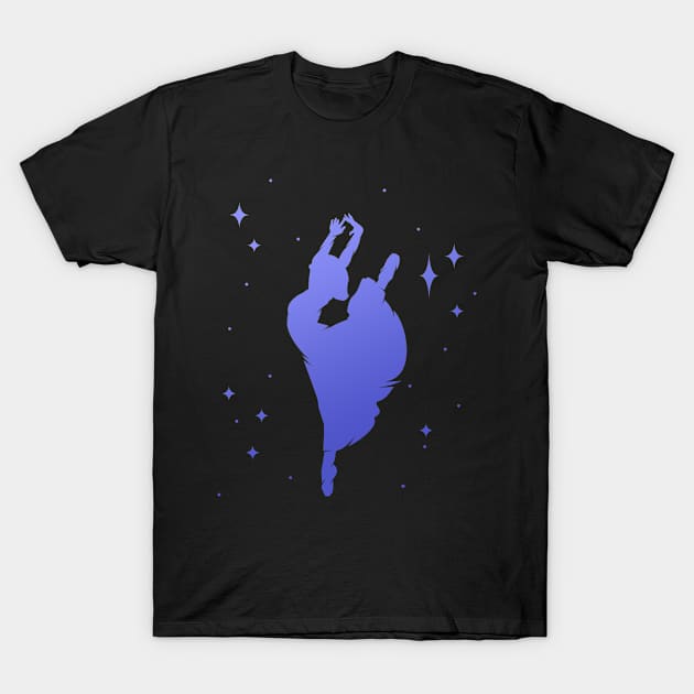 Ballerina Dance Dancer Silhouette T-Shirt by Foxxy Merch